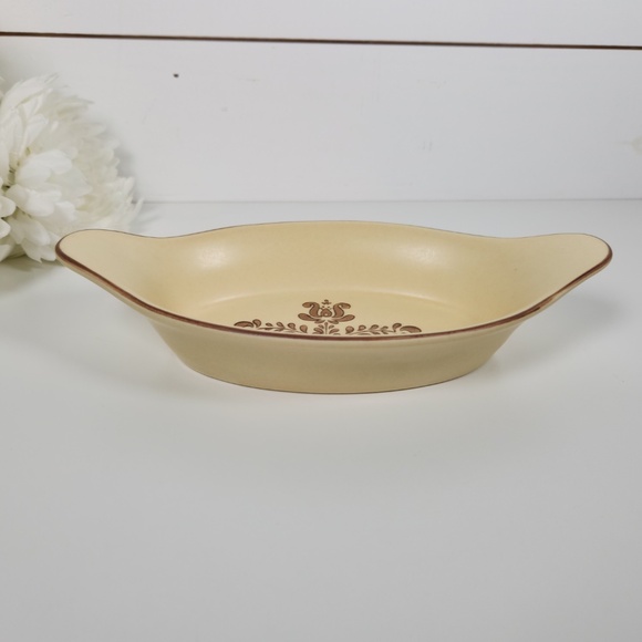 Vintage Pfaltzgraff Village Stoneware Augratin / Gratin Baking Dish #265 - Picture 3 of 9